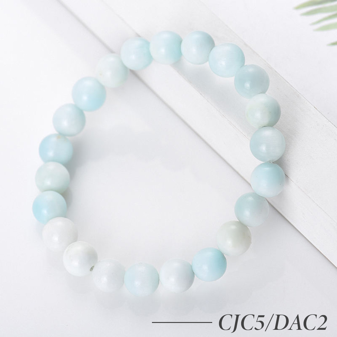 CJC5/DAC2-Natural Crystal Beaded Bracelet